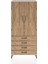 Hyperion Dolap 4 Raflı 4 Çekmeceli 2 Kapaklı 88X44X195 Aytaşı-Çam 1
