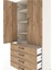 Hyperion Dolap 4 Raflı 4 Çekmeceli 2 Kapaklı 88X44X195 Aytaşı-Çam 5
