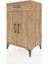Hyperion Komodin 2 Raflı Tek Çekmeceli 2 Kapaklı 60X44X96 Çam-Çam 3