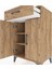 Hyperion Komodin 2 Raflı Tek Çekmeceli 2 Kapaklı 60X44X96 Çam-Çam 5
