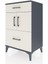 Hyperion Komodin Tek Raflı 2 Çekmeceli 2 Kapaklı 60X44X96 Antrasit-Aytaşı 3