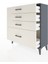Arges Şifonyer 4 Çekmeceli 88X30X96 Antrasit-Aytaşı 4