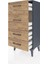 Arges Komodin 4 Çekmeceli 44X30X96 Antrasit-Çam 4