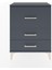 Arges Komodin 3 Çekmeceli 60X30X80 Antrasit-Antrasit 1