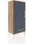 Arges Komodin 3 Raflı Tek Çekmeceli Tek Kapaklı 44X30X106 Çam-Antrasit 2