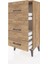 Arges Komodin 3 Çekmeceli 44X30X96 Çam-Çam 4