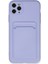 iPhone 11 Pro Max Kılıf Kelvin Kartvizitli Silikon - Lila - MKR024664-5375 1