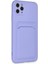 iPhone 11 Pro Max Kılıf Kelvin Kartvizitli Silikon - Lila - MKR024664-5375 2