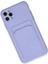 iPhone 11 Pro Max Kılıf Kelvin Kartvizitli Silikon - Lila - MKR024664-5375 3
