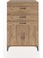 Hyperion Dolap Tek Raflı 3 Çekmeceli 2 Kapaklı 88X44X134 Çam-Çam 1