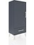 Arges Komodin 3 Raflı Tek Çekmeceli Tek Kapaklı 44X30X106 Antrasit-Antrasit 2