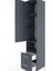Hyperion Dolap 4 Raflı 2 Çekmeceli Tek Kapaklı 44X44X221 Antrasit-Antrasit 5