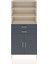Hyperion Dolap 4 Raflı 2 Çekmeceli 2 Kapaklı 88X44X195 Aytaşı-Antrasit 1