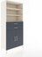 Hyperion Dolap 4 Raflı 2 Çekmeceli 2 Kapaklı 88X44X195 Aytaşı-Antrasit 2