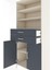 Hyperion Dolap 4 Raflı 2 Çekmeceli 2 Kapaklı 88X44X195 Aytaşı-Antrasit 5