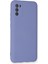 Samsung Galaxy A03S Kılıf Nano Içi Kadife Silikon - Lila - MKR026200-5486 3