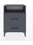 Arges Komodin Tek Raflı 2 Çekmeceli 60X30X80 Antrasit-Antrasit 1