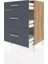Hyperion Komodin 3 Çekmeceli 60X44X96 Çam-Antrasit 4