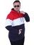 Büyük Beden Kapüşonlu 3ip Sweat Mg 25725 Kırmızı 1