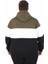 Büyük Beden Kapüşonlu 3ip Sweat Mg 25725 Hakı 3