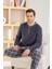 Erkek Düğme Yaka Kışlık Polar Pijama Takımı 6100/7.7 - 1 Adet 1