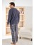 Erkek Düğme Yaka Kışlık Polar Pijama Takımı 6100/7.7 - 1 Adet 3