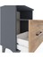 Arges Komodin Tek Raflı 2 Çekmeceli 44X30X64 Antrasit-Çam 5