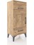 Arges Komodin Tek Raflı 2 Çekmeceli Tek Kapaklı 44X30X96 Çam-Çam 2