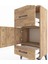 Arges Komodin Tek Raflı 2 Çekmeceli Tek Kapaklı 44X30X96 Çam-Çam 5