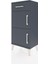 Arges Komodin Tek Raflı Tek Çekmeceli 2 Kapaklı 44X30X96 Antrasit-Antrasit 3