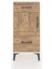 Arges Komodin Tek Raflı 2 Çekmeceli Tek Kapaklı 44X30X96 Aytaşı-Çam 1