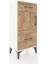 Arges Komodin Tek Raflı 2 Çekmeceli Tek Kapaklı 44X30X96 Aytaşı-Çam 2
