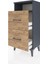 Arges Komodin Tek Raflı 2 Çekmeceli 44X30X96 Antrasit-Çam 4