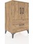 Hyperion Komodin 2 Raflı Tek Çekmeceli 2 Kapaklı 60X44X96 Çam-Çam 2