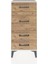 Arges Komodin 4 Çekmeceli 44X30X96 Aytaşı-Çam 1