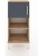 Arges Komodin 2 Raflı Tek Kapaklı 44X30X96 Çam-Antrasit 1