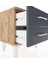 Arges Komodin 2 Çekmeceli 44X30X48 Çam-Antrasit 5