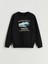 Yeni Sezon Bisiklet Yaka Baskılı Erkek Çocuk Sweatshirt 1