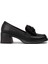 Kadın Siyah Fiyonk Detaylı Loafer Ayakkabı - K1465ZSYHC01 1