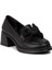 Kadın Siyah Fiyonk Detaylı Loafer Ayakkabı - K1465ZSYHC01 5