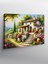 Kanvas Tablo Çiçekli Taş Ev Bahçesi YTCNVS506862, 50 x 70 1