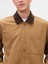 Erkek Açık Kahverengi Relaxed Canvas Workwear Ceket 3