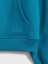 Kız Çocuk Koyu Mavi Vintagesoft Gap Logo Yarım Fermuarlı Pullover Sweatshirt 3