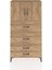 Arges Dolap 2 Raflı 4 Çekmeceli 2 Kapaklı 88X30X163 Çam-Çam 1