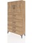 Arges Dolap 2 Raflı 4 Çekmeceli 2 Kapaklı 88X30X163 Çam-Çam 3