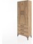Arges Dolap 4 Raflı 3 Çekmeceli 2 Kapaklı 60X30X163 Çam-Çam 3
