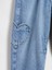Kız Bebek Mavi Paperbag Horseshoe Jean Pantolon 2
