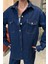 Gömlek ve Palazzo Pantolon Klasik Denim Takım 10070 4