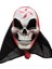 Halloween Maske Iskelet Tüllü Kırmızı Beyaz 3