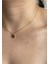 Gold Plaka Model M Harf Kolye 6
